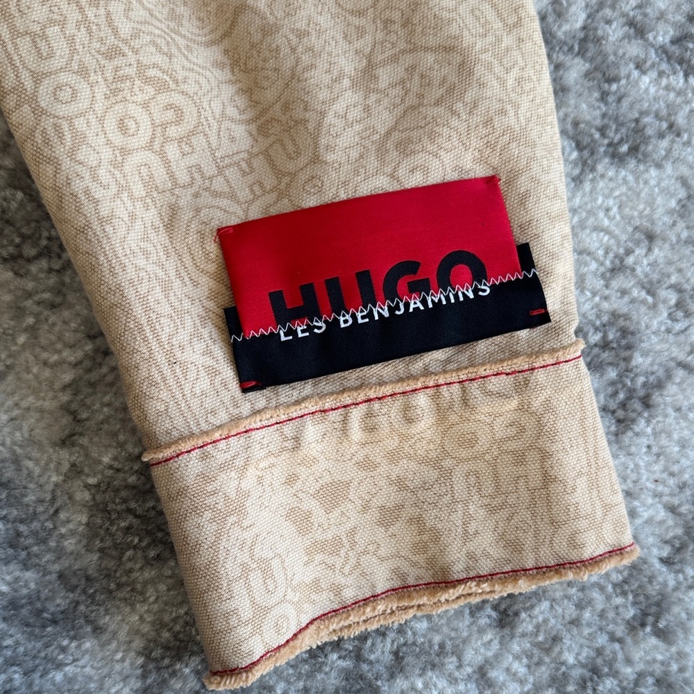 HUGO X LES BENJAMINS RELAXED-FIT JACKET WITH ALL-OVER PRINT - Picture 13 of 15